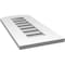 Ekena Millwork Arch Top Surface Mount PVC Gable Vent: Non-Functional, w/ 3-1/2"W x 1"P Standard Frame, 12"W x 24"H GVPAR12X2401SN - alternate 5